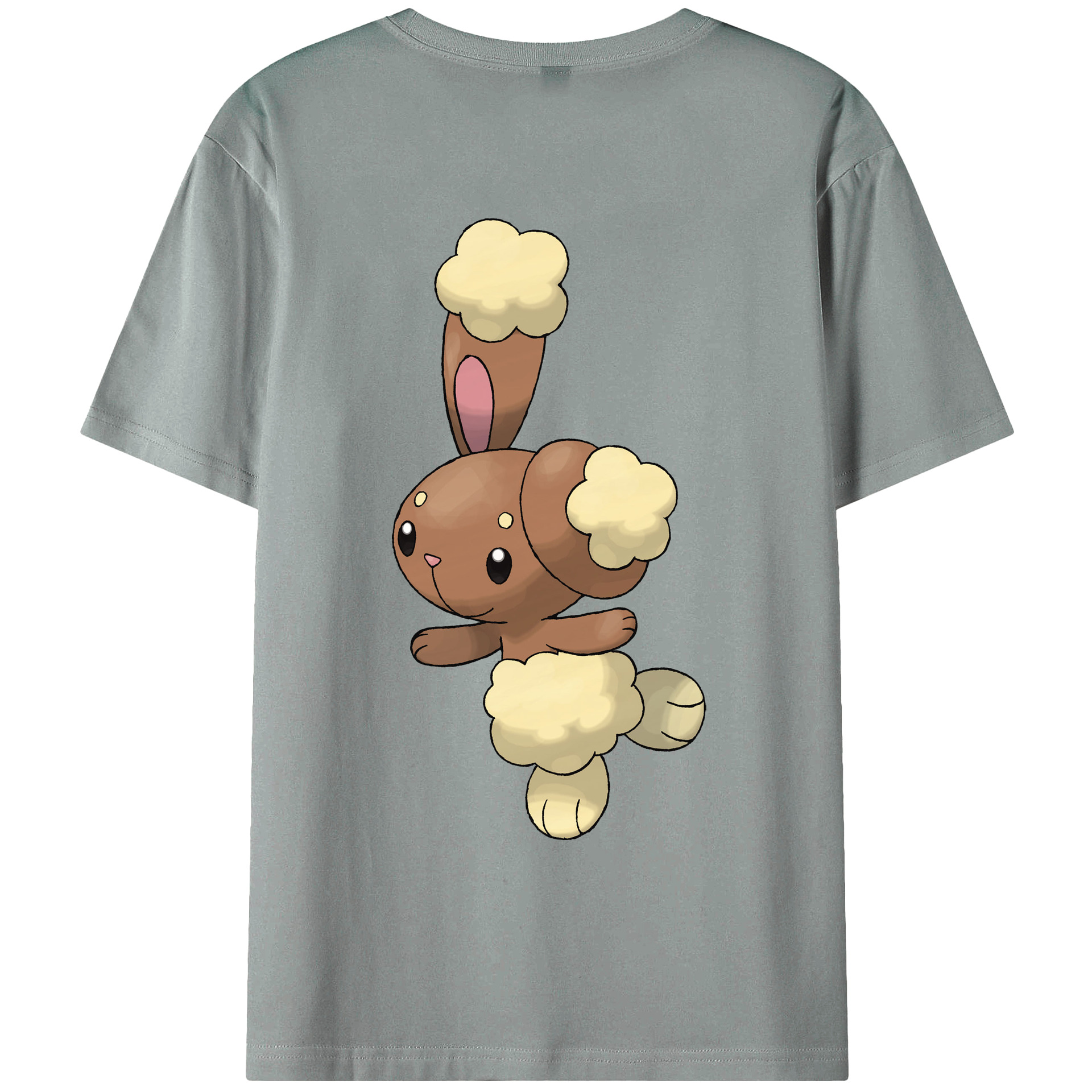 （画像用） ポケットモンスター Pokémon 綿100％ メンズ半袖Tシャツ（バックプリント） 通気性